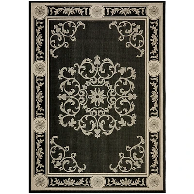 Courtyard Medallion Delight Indoor/Outdoor Rectangular Rugs