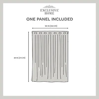 Exclusive Home Curtains Sateen Patio Energy Saving Blackout Grommet Top Single Door Curtain