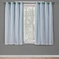 Exclusive Home Curtains Catarina Grommet Top Energy Saving Blackout Set of 2 Curtain Panel
