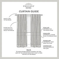 Exclusive Home Curtains Sateen Pinch Pleat Energy Saving Blackout Set of 2 Curtain Panel
