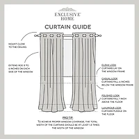 Exclusive Home Curtains Catarina Grommet Top Energy Saving Blackout Set of 2 Curtain Panel