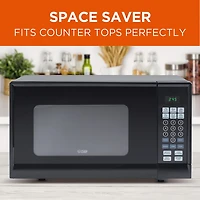 Commercial Chef 0.9-Cu. Ft. Countertop Microwave with Push Button Door Release