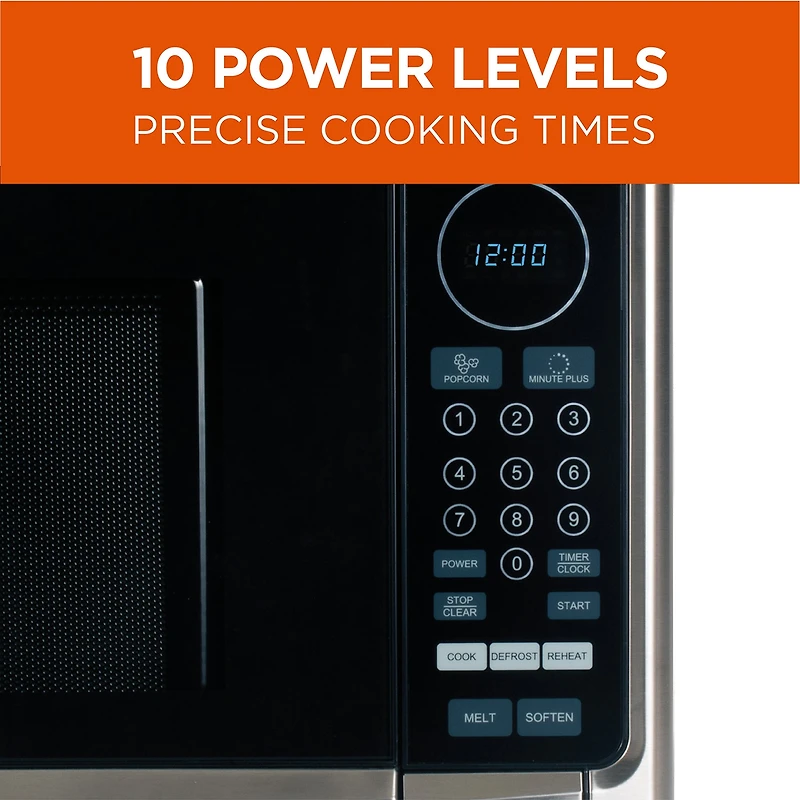 Commercial Chef 1.4-Cu. Ft. Countertop Microwave - Stainless Steel Front