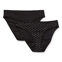 Playground Pals Little & Big Kid Girls 2 Pack Period + Leak Resistant High Cut Panty Rj4491c-As1