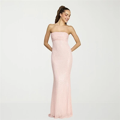B. Smart Womens Juniors Draped Neck Sleeveless BEADED Bodycon Dress