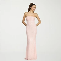 B. Smart Womens Juniors Draped Neck Sleeveless Beaded Bodycon Dress