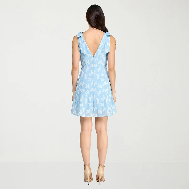 City Triangle Womens Juniors Sleeveless Fit + Flare Dress