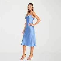 B. Smart Womens Juniors Sleeveless Midi Slip Dress
