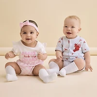 Carter's Baby Boys Short Sleeve Animal Romper