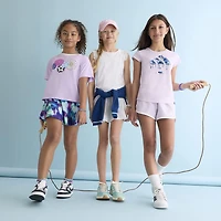 Xersion Little & Big Kid Girls V Neck Fleece Long Sleeve Sweatshirt