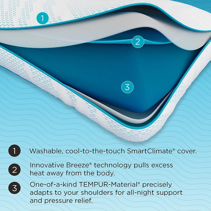 Tempur-Pedic Breeze ProHi Pillow