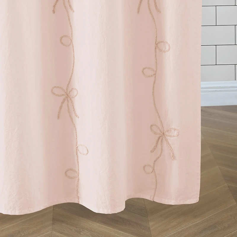 Peri Home Sasha Bows Shower Curtain
