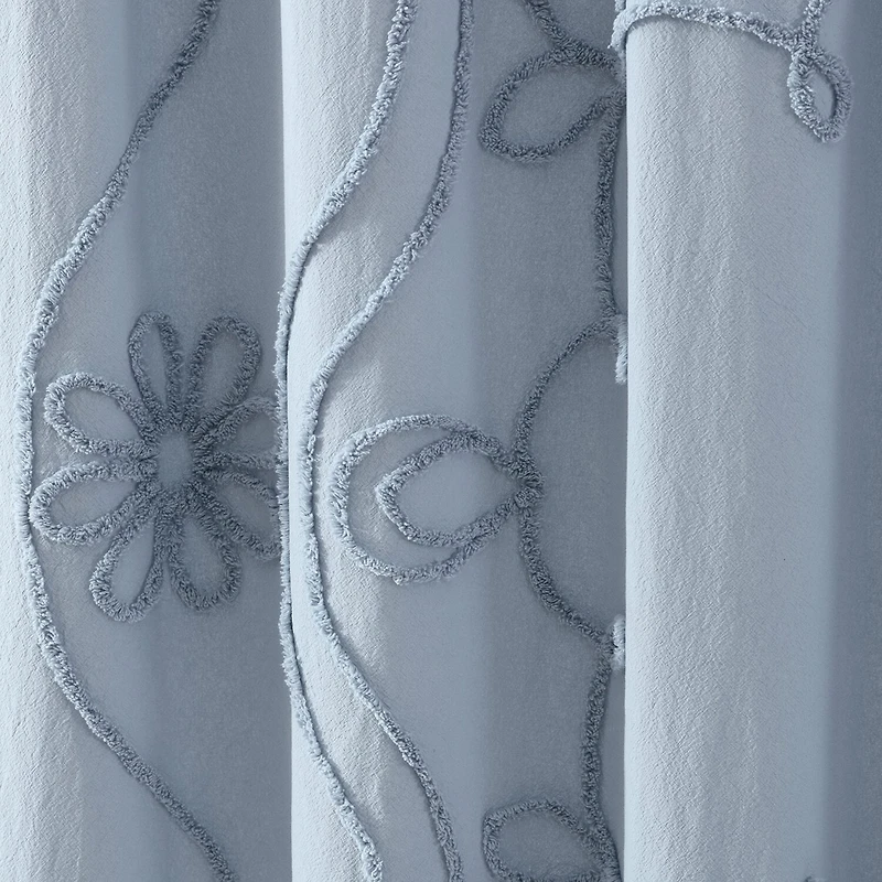 Peri Home Retro Scroll Shower Curtain