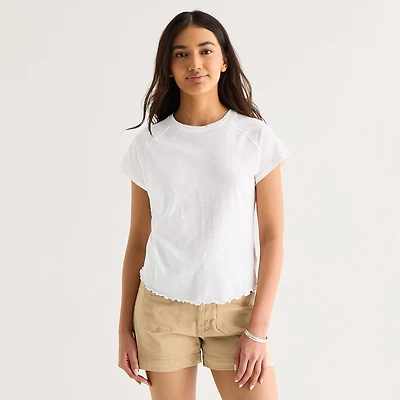 a.n.a Womens Crew Neck Short Sleeve T-Shirt