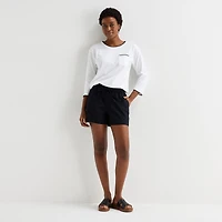 St. John's Bay Womens Tall Crew Neck 3/4 Sleeve Blouse