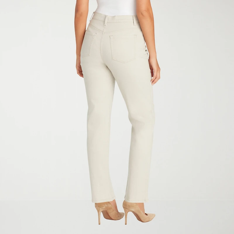Gloria Vanderbilt Amanda Womens High Rise Stretch Fabric Tapered Leg Jean