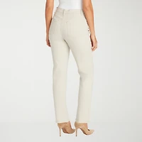 Gloria Vanderbilt Amanda Womens High Rise Stretch Fabric Tapered Leg Jean
