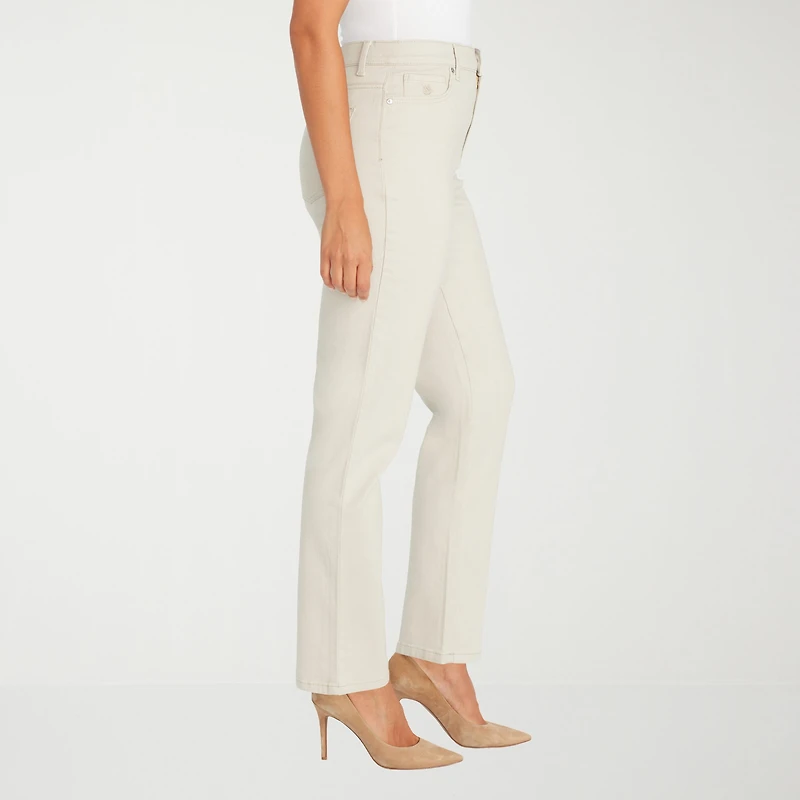 Gloria Vanderbilt Amanda Womens High Rise Stretch Fabric Tapered Leg Jean
