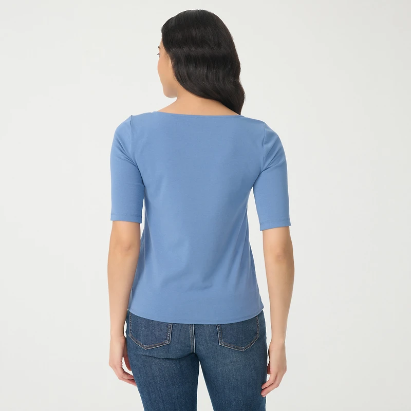 Gloria Vanderbilt Womens Short Sleeve T-Shirt