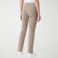 Gloria Vanderbilt Womens Misses Long High Rise Stretch Fabric Tapered Leg Jean