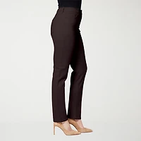 Gloria Vanderbilt Womens Misses Long High Rise Stretch Fabric Tapered Leg Jean