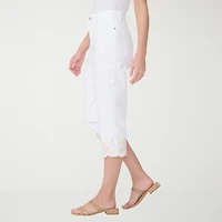 Gloria Vanderbilt Amanda Womens High Rise Stretch Fabric Capri Jean