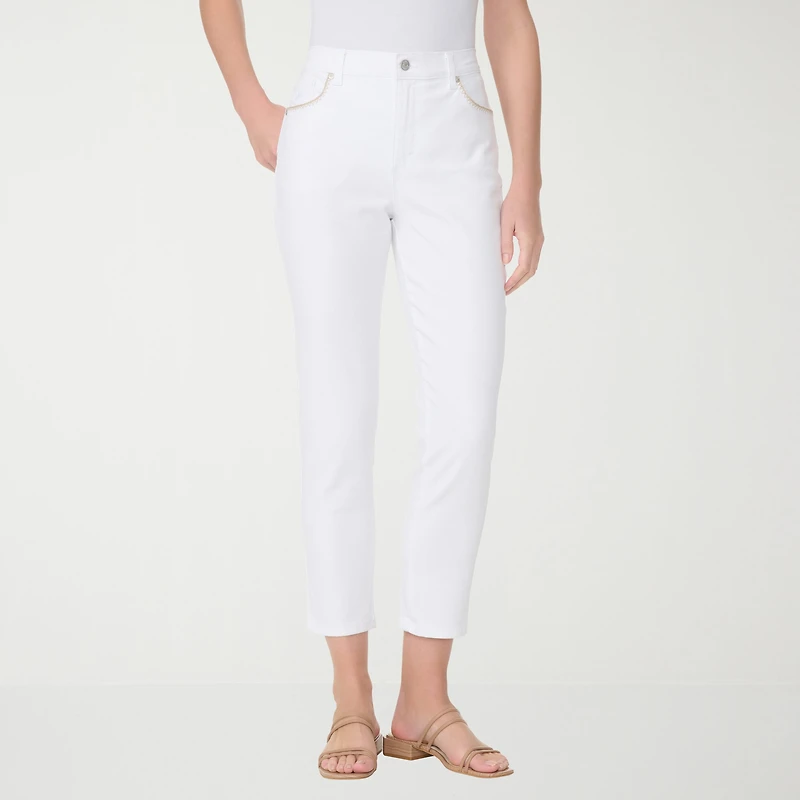 Gloria Vanderbilt Amanda Womens Straight Leg Ankle Jean