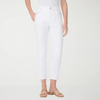 Gloria Vanderbilt Amanda Womens Straight Leg Ankle Jean