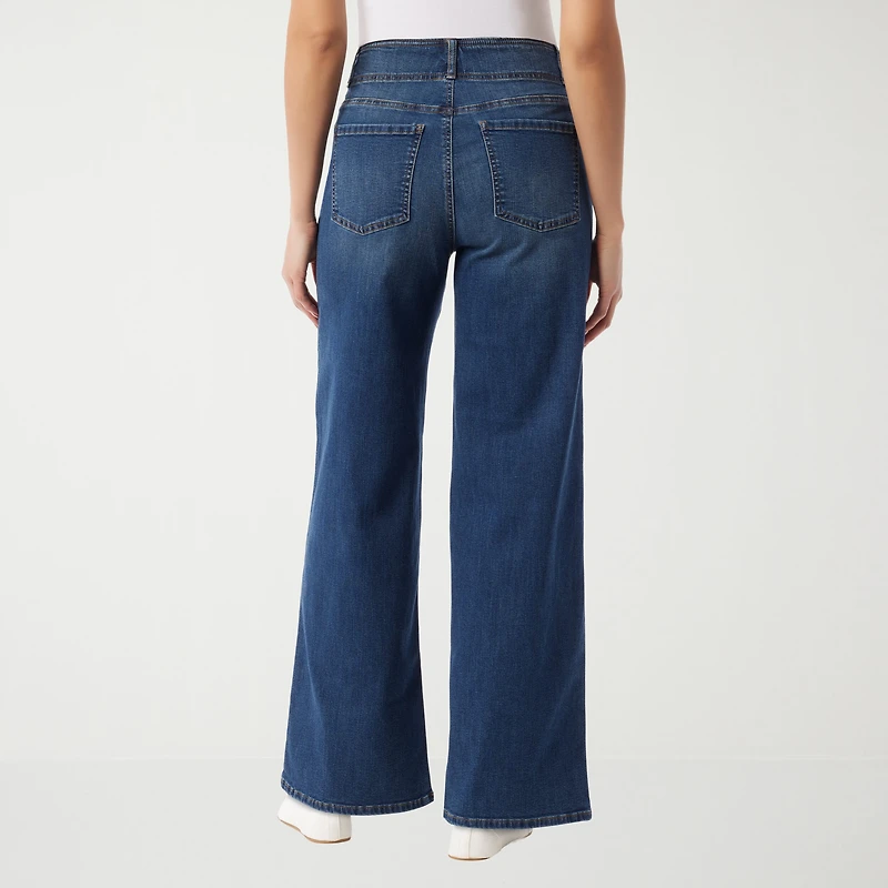 Gloria Vanderbilt Womens Wide Leg Jean
