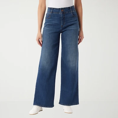 Gloria Vanderbilt Womens Wide Leg Jean