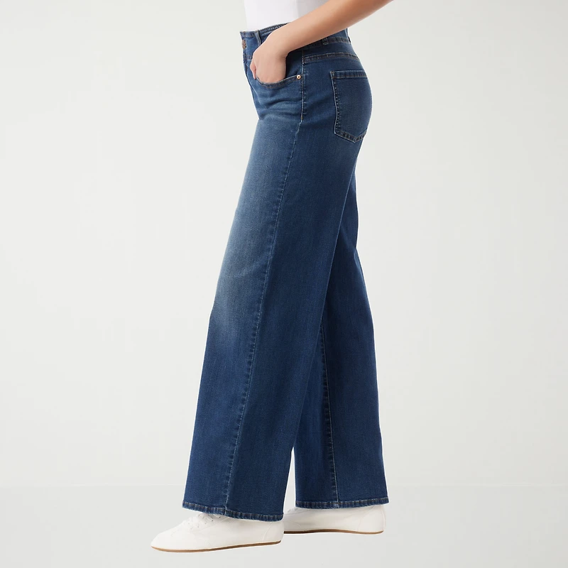Gloria Vanderbilt Womens Wide Leg Jean