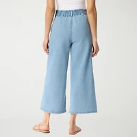 Gloria Vanderbilt Womens Wide Leg Cropped Pant
