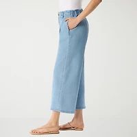 Gloria Vanderbilt Womens Wide Leg Cropped Pant