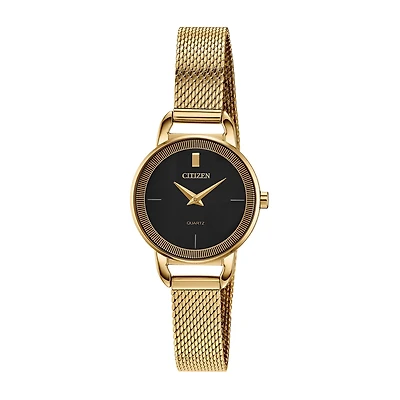 Citizen Quartz Womens Gold Tone Stainless Steel Bracelet Watch Ez7002-54e