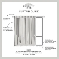 Exclusive Home Curtains Sateen Patio Energy Saving Blackout Grommet Top Single Door Curtain