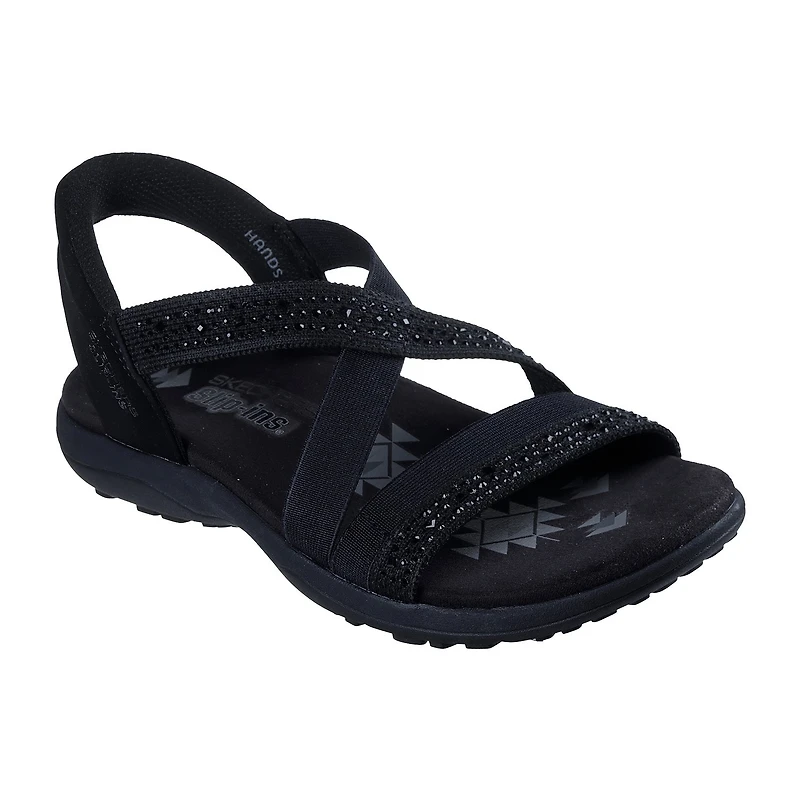 Skechers Womens Reggae Slim Summer Sparkle Strap Sandals