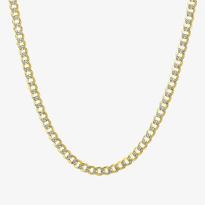 Made in Italy Unisex Adult 10K Gold 20 Inch Curb Chain Necklace