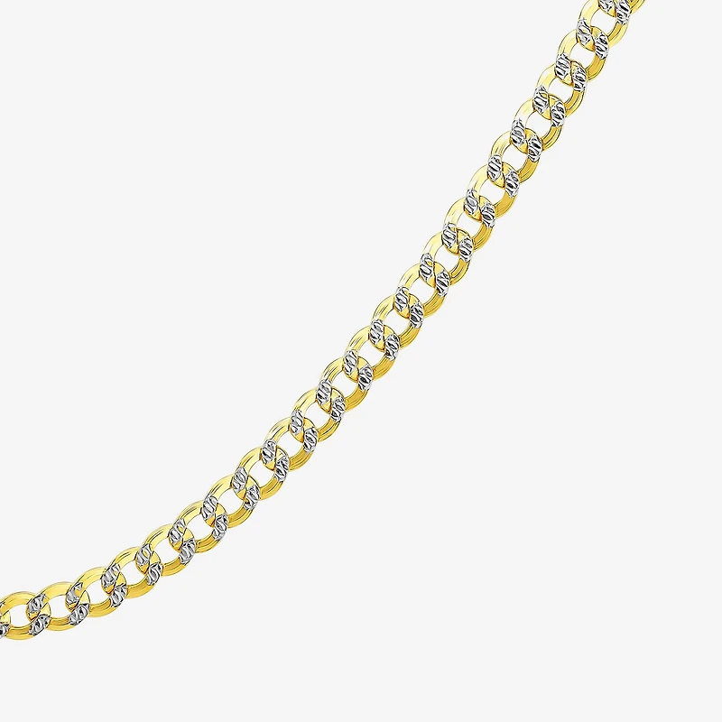 Made in Italy Unisex Adult 10K Gold 20 Inch Curb Chain Necklace