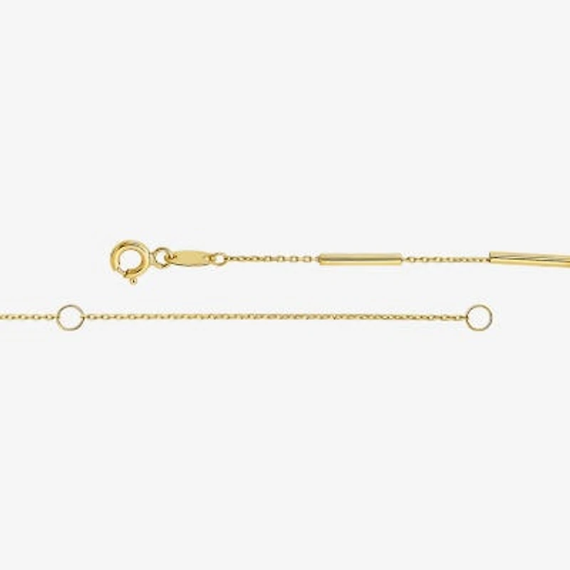 Womens 10K Gold Inch Fashion Chain Necklace