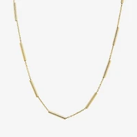 Womens 10K Gold Inch Fashion Chain Necklace