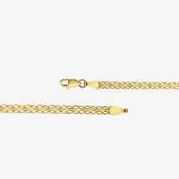 Womens 10K Gold 18 Inch Fashion Chain Necklace