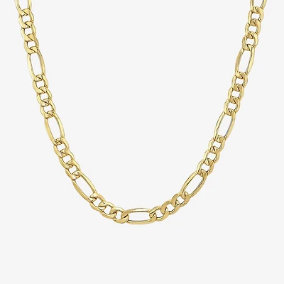Made in Italy Unisex Adult 10K Gold 18 Inch Figaro Chain Necklace