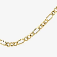 Made in Italy Unisex Adult 10K Gold 18 Inch Figaro Chain Necklace