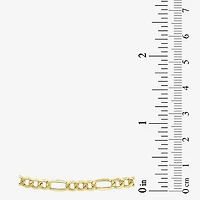 Made in Italy Unisex Adult 10K Gold 18 Inch Figaro Chain Necklace