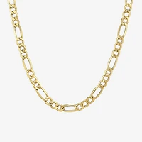 Made in Italy Unisex Adult 10K Gold 20 Inch Figaro Chain Necklace