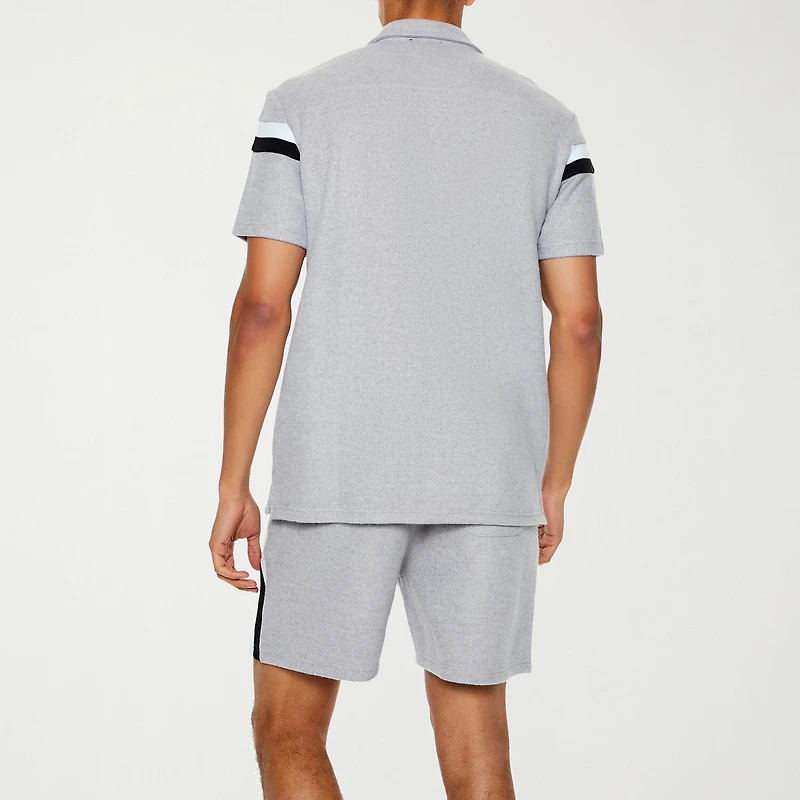 Forever 21 Mens Short Sleeve Striped Button-Down Shirt