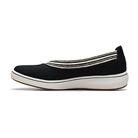 Clarks Cloudsteppers Breezesky Air Womens Round Slip-On Shoe