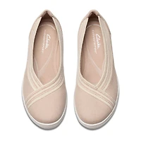 Clarks Cloudsteppers Breezesky Air Womens Round Slip-On Shoe