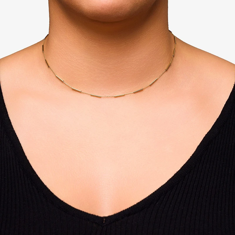 Womens 10K Gold Inch Fashion Chain Necklace