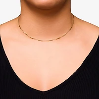 Womens 10K Gold Inch Fashion Chain Necklace